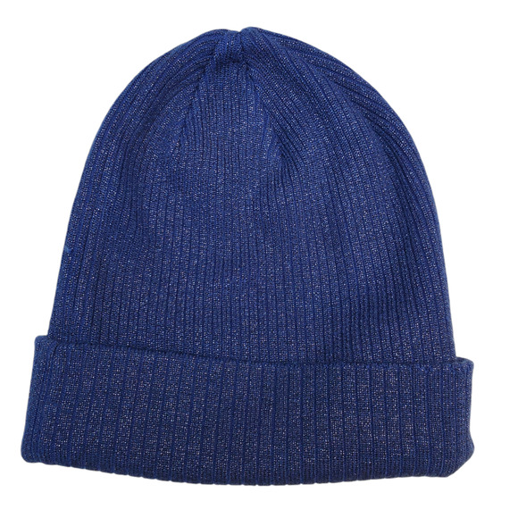 Nike Unisex Accessories Peak Metallic Beanie Hat Royal Blue - Picture 2 of 2